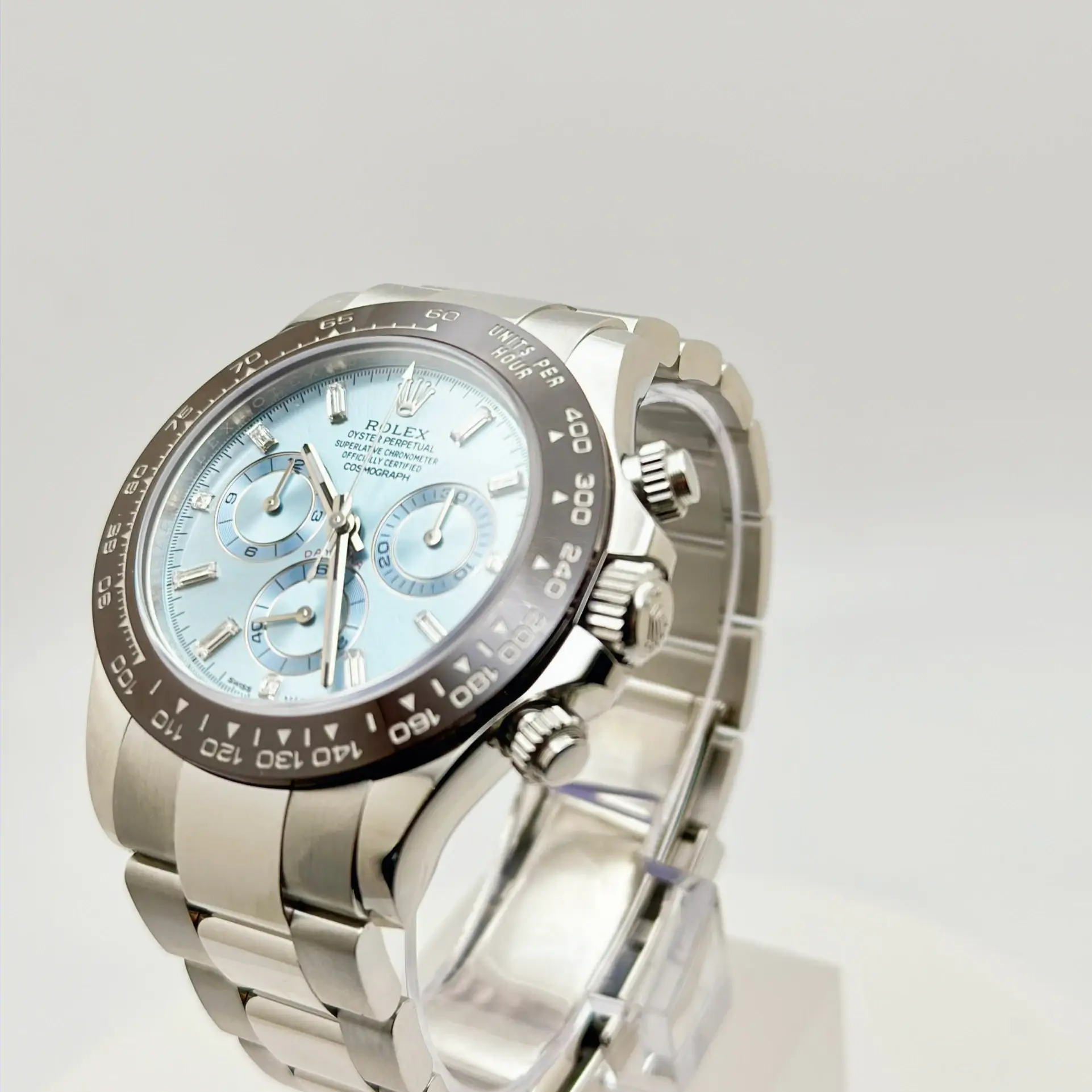 ROLEX DAYTONA PLATINUM 126506 Ice Blue w Diamonds 2