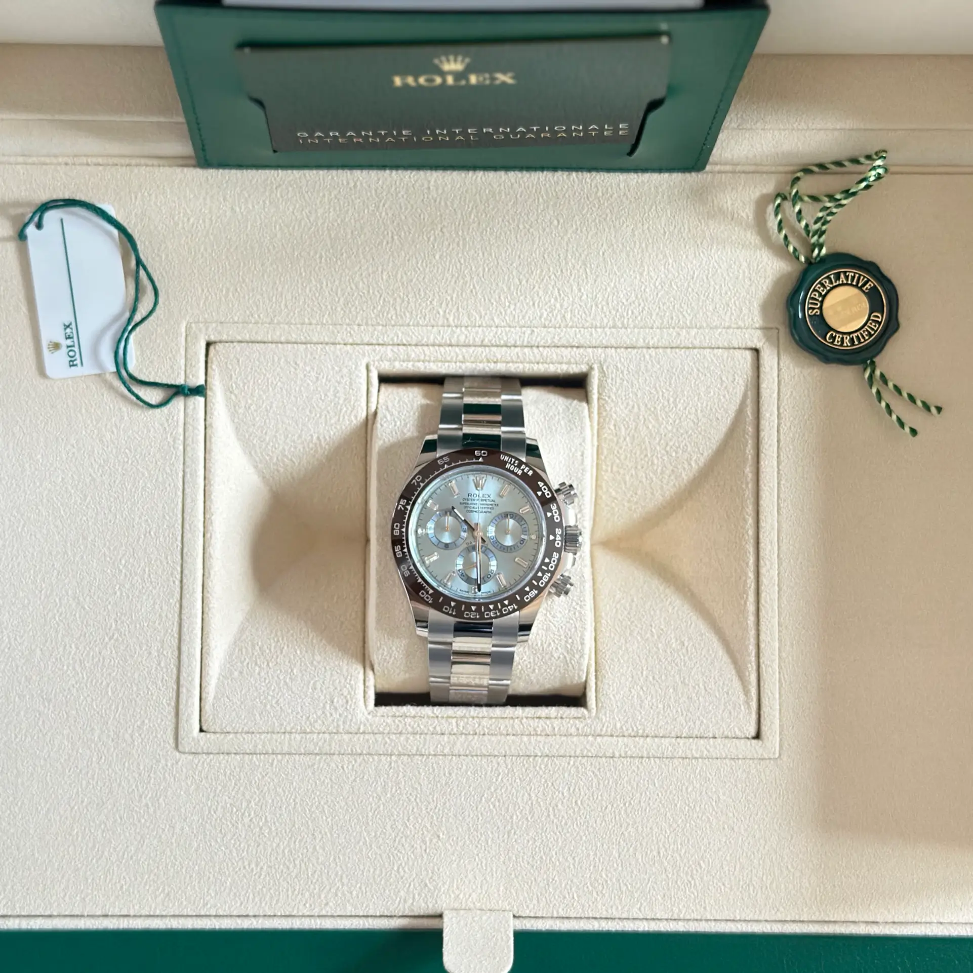 ROLEX DAYTONA PLATINUM 126506 Ice Blue w Diamonds 3